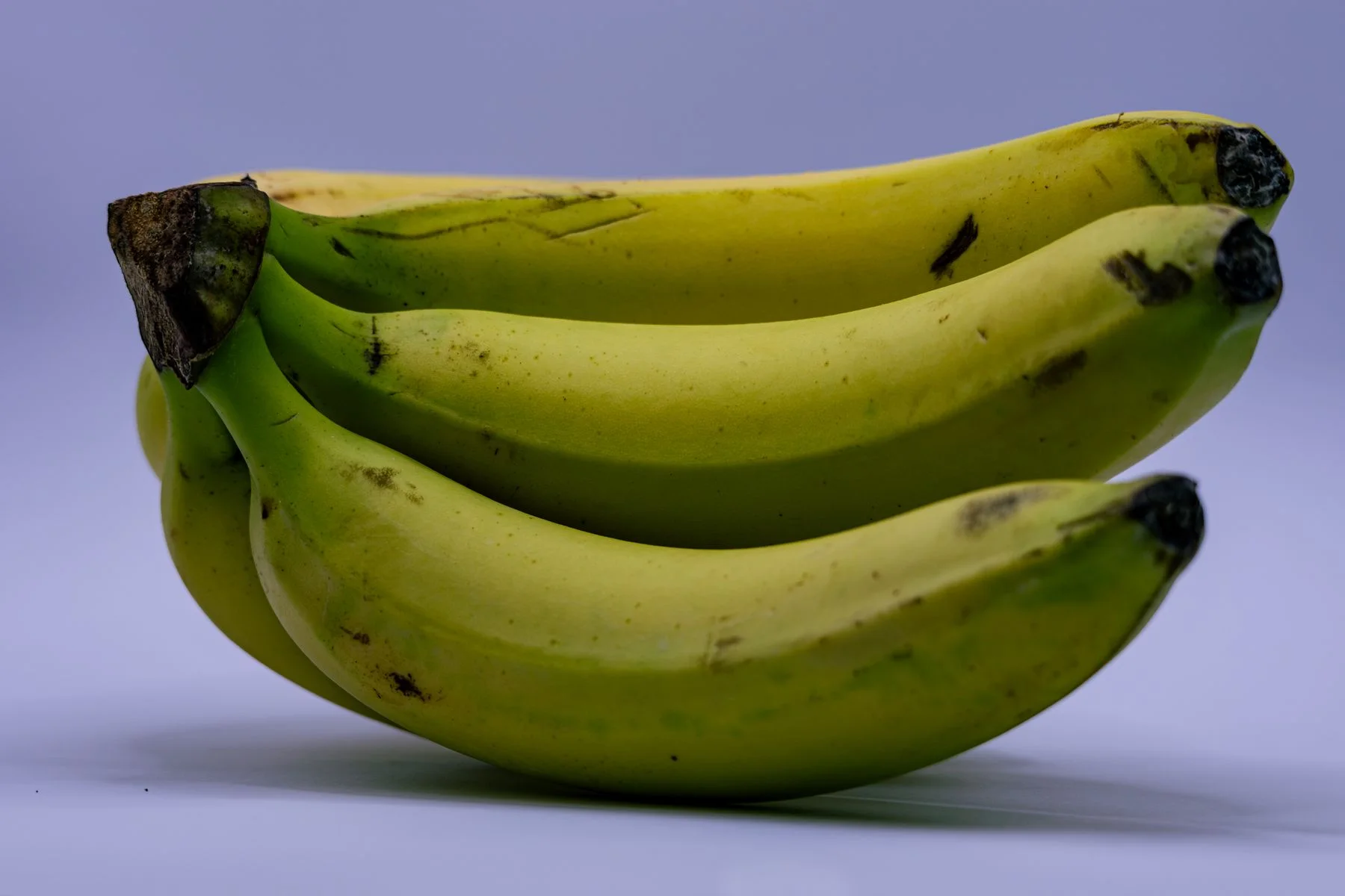 A bunch of ripe yellow bananas
